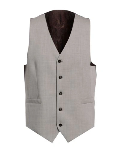 Shop Tiger Of Sweden Man Tailored Vest Grey Size 42 Wool, Elastane