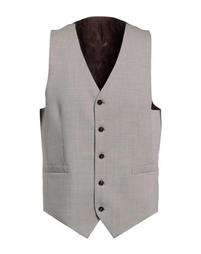 Tiger Of Sweden Man Tailored Vest Grey Size 42 Wool, Elastane In Grey