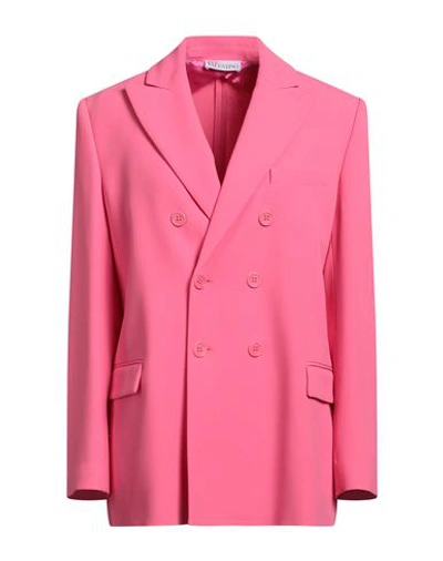 Shop Red Valentino Woman Blazer Pink Size 6 Acetate, Viscose, Elastane