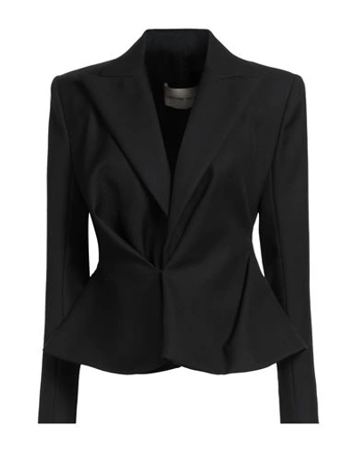 Shop Alexandre Vauthier Woman Blazer Black Size 4 Wool