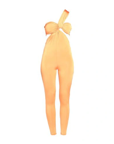 Shop Actualee Woman Jumpsuit Orange Size 6 Polyester