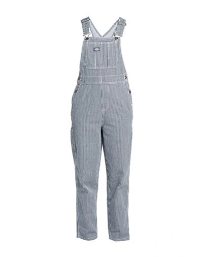 Shop Dickies Woman Overalls Blue Size Xs Cotton