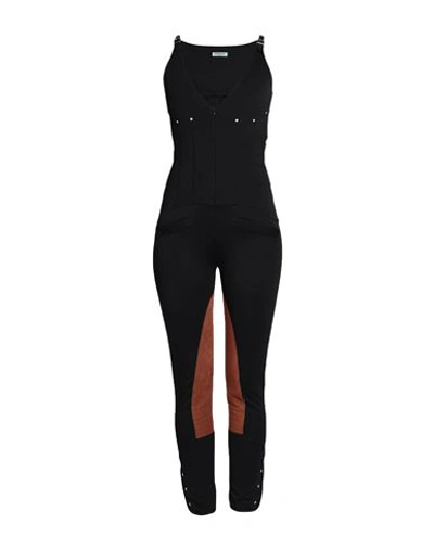 Shop Durazzi Woman Jumpsuit Black Size 8 Viscose, Polyamide, Elastane, Polyester, Polyurethane