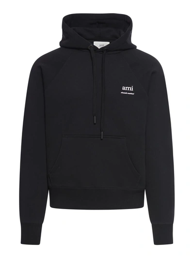 Shop Ami Alexandre Mattiussi Ami Paris Hoodies Sweatshirt In Black