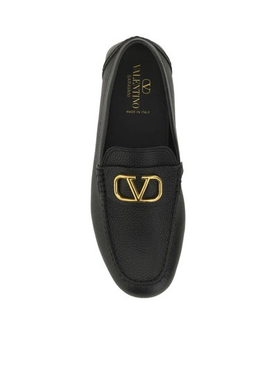 Shop Valentino Garavani Loafers Shoes In Black