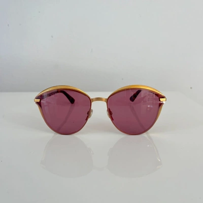 Pre-owned Dior Christian  Sunglasses Murmure Aozu1 Gold Brown Tortoise Limited Edition Sunglasses