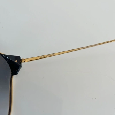 Pre-owned Linda Farrow Flyer C4 Cat Eye Oversized Sunglasses