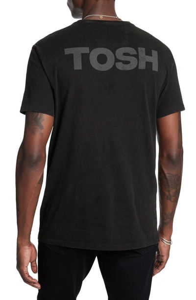 Shop John Varvatos Tosh Graphic T-shirt In Black