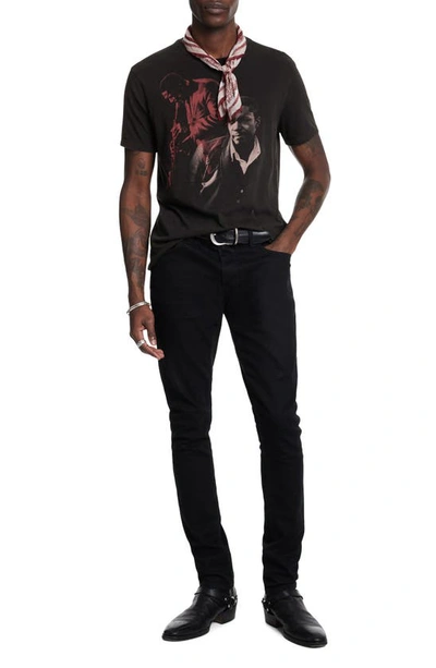 Shop John Varvatos John Coltrane Graphic T-shirt In Black