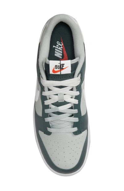 Shop Nike Dunk Low Retro Premium Sneaker In Deep Jungle/ White/ Silver