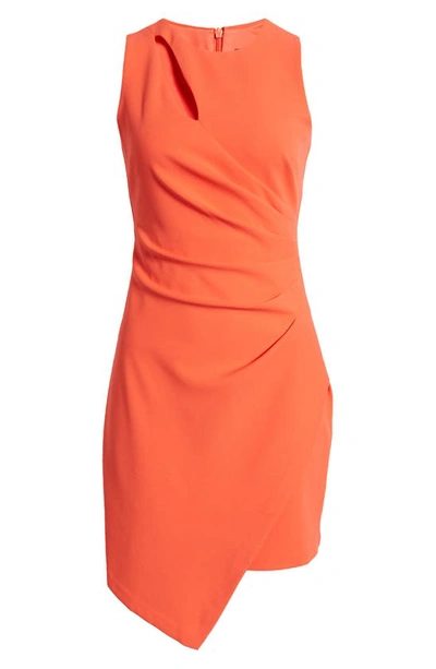 Shop Vince Camuto Cutout Detail Cocktail Dress In Poppy