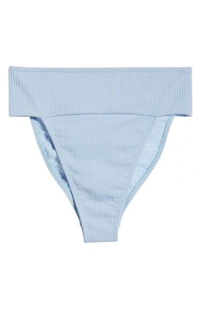 Montce Tamarindo Rib High Cut Bikini Bottoms In Peri Rib