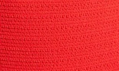 Shop Montce Kim Belted Scrunch One-piece Swimsuit In Crimson Micro Scrunch