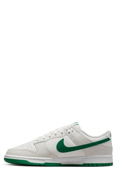 Shop Nike Dunk Low Retro Basketball Shoe In White/ Malachite/ Platinum