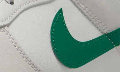 Shop Nike Dunk Low Retro Basketball Sneaker In White/ Malachite/ Platinum