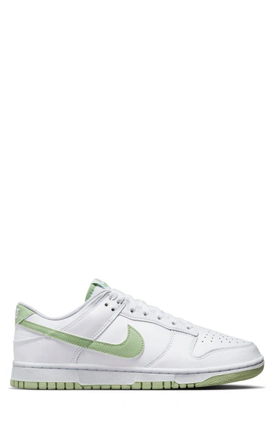 Shop Nike Dunk Low Retro Basketball Shoe In White/ Honeydew
