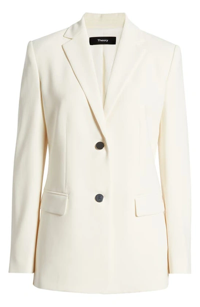 Shop Theory Admiral Relaxed Fit Blazer In Rice