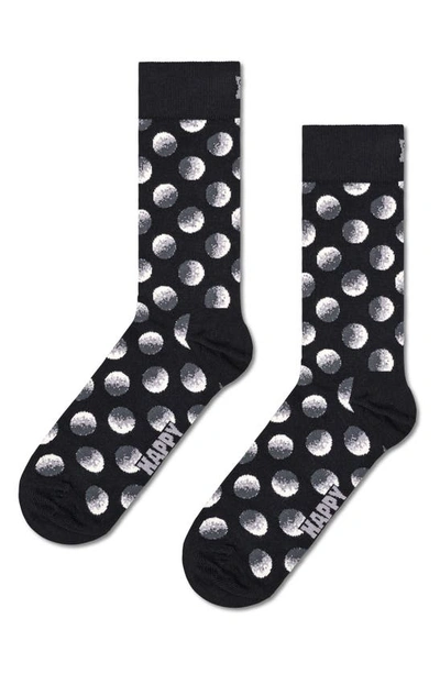 Happy Socks Monochrome Crew Sock Gift Set - 3 Pk. In Black