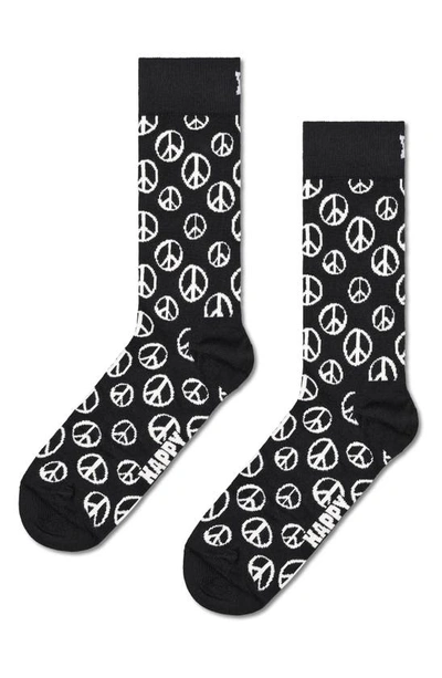 Happy Socks Monochrome Crew Sock Gift Set - 3 Pk. In Black
