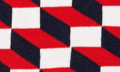 Happy Socks Assorted 3-pack Optic Filled Crew Socks In Navy