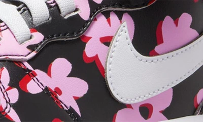Shop Nike Kids' Air Force 1 Mid Easyon Se Sneaker In Black/ Pink Rise/ Red/ White