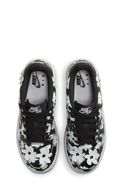 Shop Nike Kids' Air Force 1 Lv8 Sneaker In Black/ White/ Green/ Brown