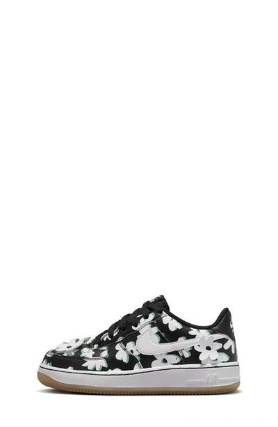 Shop Nike Kids' Air Force 1 Lv8 Sneaker In Black/ White/ Green/ Brown