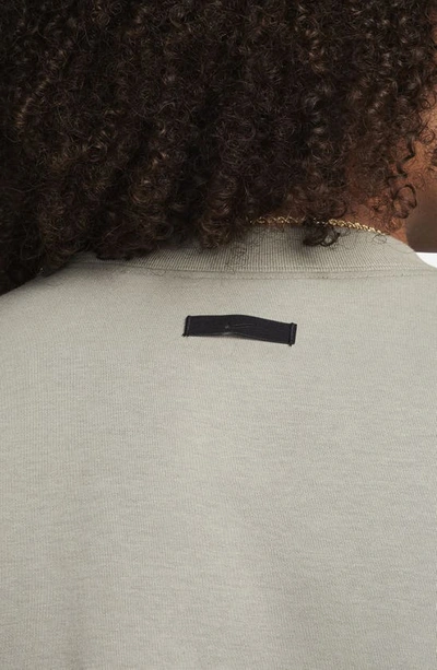 Shop Nike Short Sleeve Tech Fleece Sweatshirt In Dark Stucco