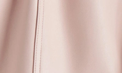 Steve Madden Faux The Record Faux Leather Shorts In Rose Taupe