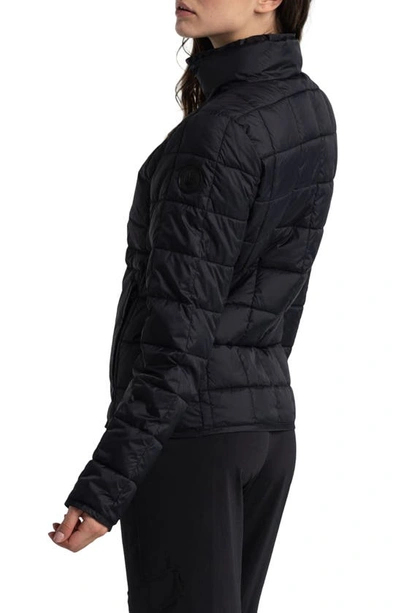 Shop Lole Daily Water Repellent Quilted Stand Collar Jacket In Black Beauty