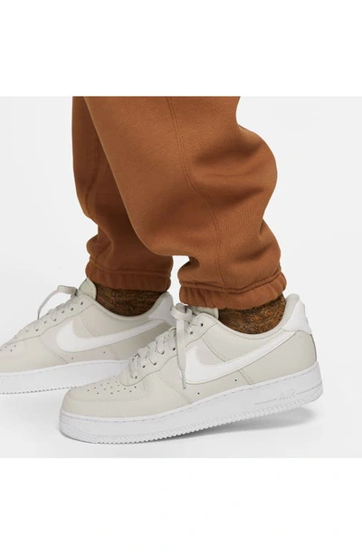 Shop Nike Lab Fleece Sweatpants In Ale Brown/ White
