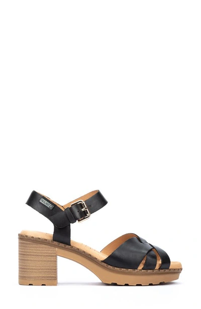 Pikolinos Canarias Ankle Strap Sandal In Black