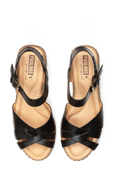Pikolinos Canarias Ankle Strap Sandal In Black