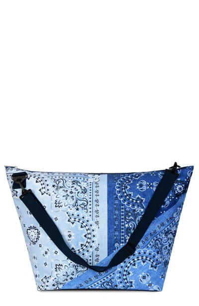 Shop Iscream Kids' Bandana Denim Tote Bag In Blue Multi