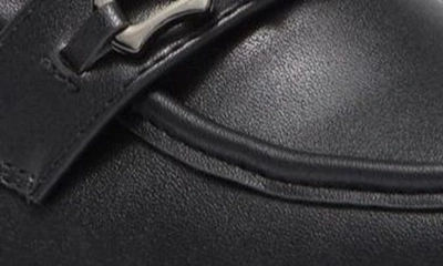 Shop Chase & Chloe Chain Detail Platform Lug Loafer In Black