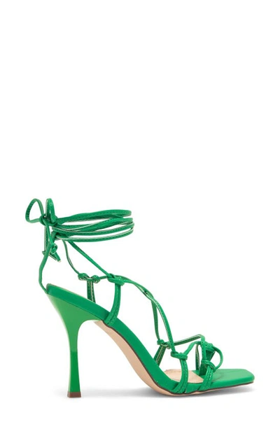 Shop Chase & Chloe Knotted Sandal In Green