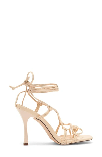 Shop Chase & Chloe Chase And Chloe Knotted Sandal In Beige