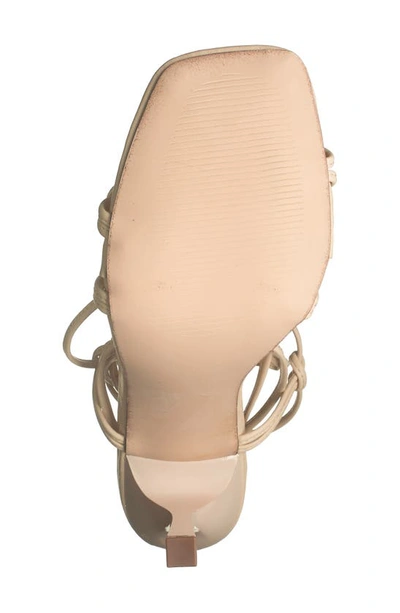 Shop Chase & Chloe Chase And Chloe Knotted Sandal In Beige