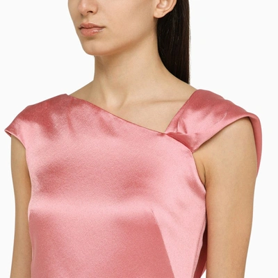 Shop Givenchy Pink Viscose Midi Dress Women