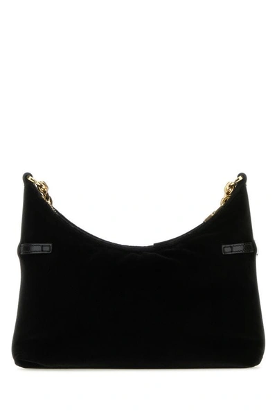 Shop Givenchy Woman Black Velvet Voyou Party Shoulder Bag