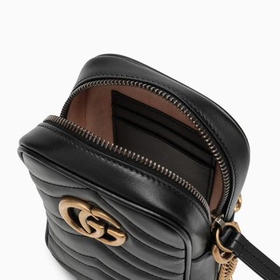Shop Gucci Black Gg Marmont Mini Bag Women