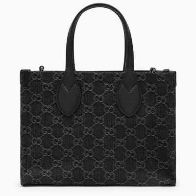Shop Gucci Medium Ophidia Black/grey Shopping Bag Women