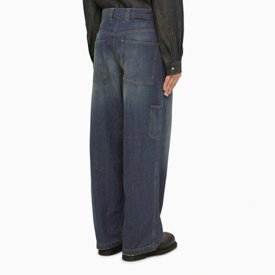 Shop Maison Margiela Straight Jeans With Americana Wash Men In White