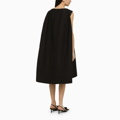 Shop Marni Black Cotton Cocoon Dress Women