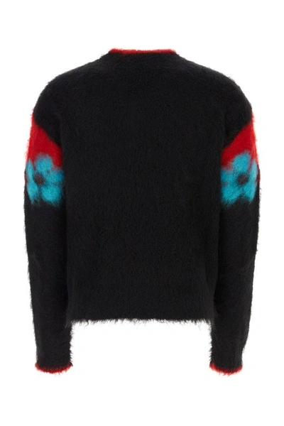 Shop Marni Man Black Mohair Blend Sweater