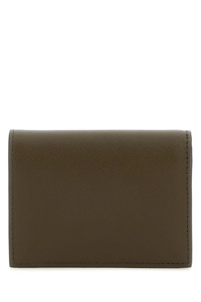 Shop Marni Man Two-tone Leather Wallet In Multicolor