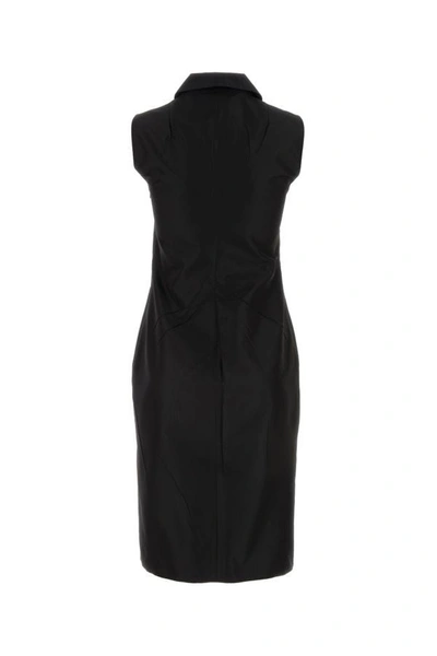 Shop Prada Woman Black Faille Dress