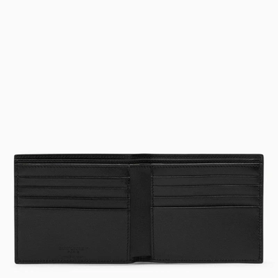 Shop Saint Laurent Black Leather Bi-fold Wallet Men In Brown