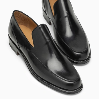 Shop The Row Black Leather Enzo Loafer Women