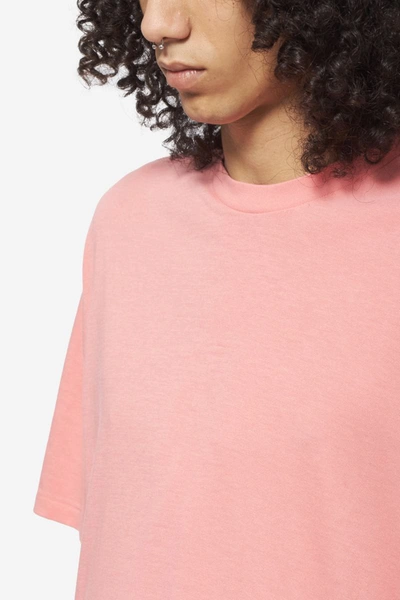 Auralee Seamless Crew Neck T-shirt In Rose-pink Cotton | ModeSens